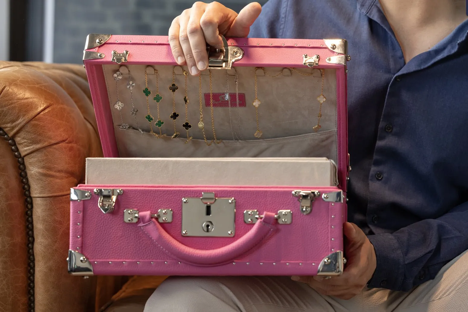 Jewelry Box - Togo Pink