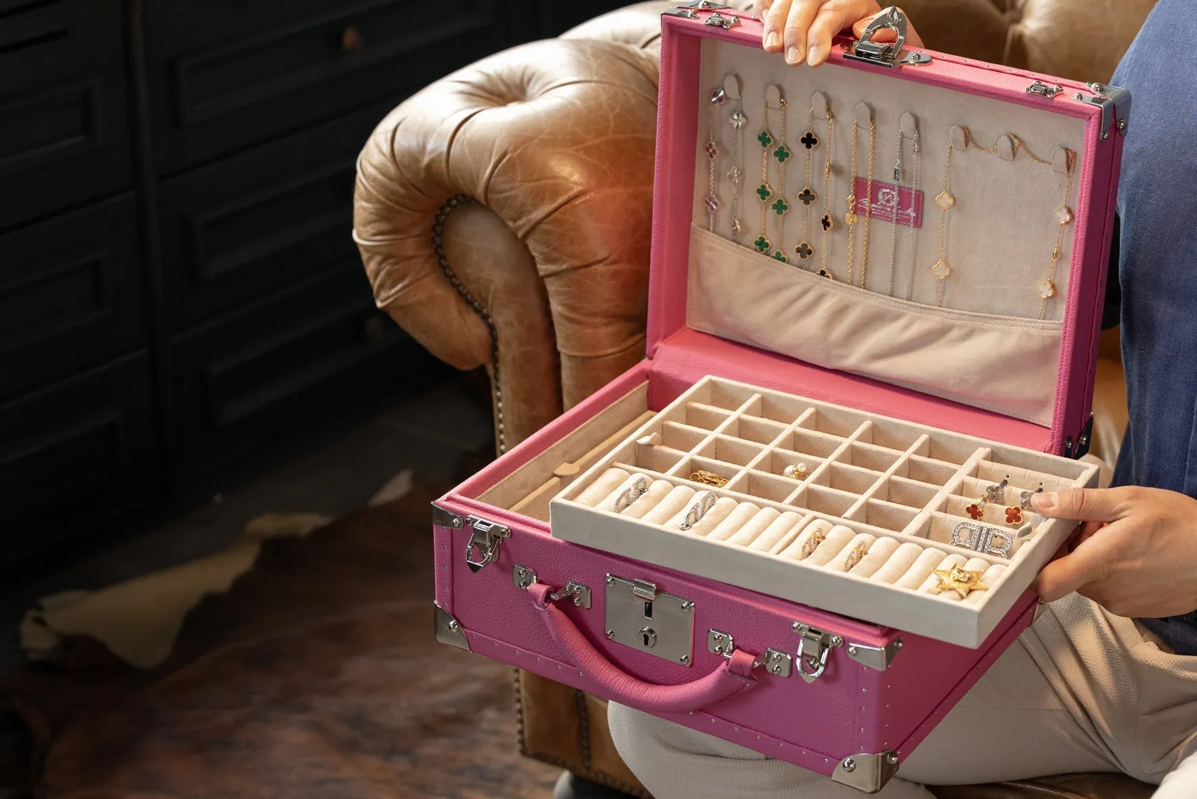 Jewelry Box - Togo Pink