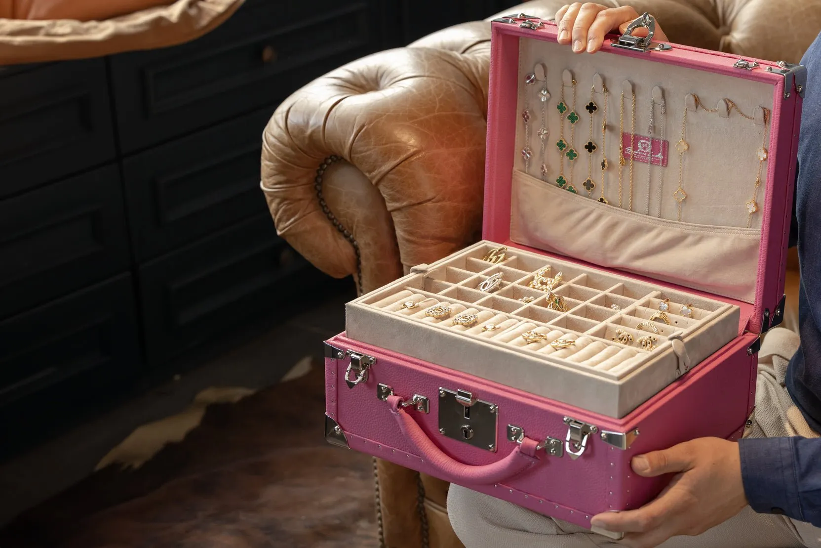 Jewelry Box - Togo Pink