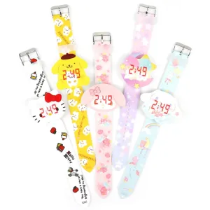 JOYROX Kids Watches 3D Cat Cartoon Rubber Child Watch Cut Electronic Clock Children Digital Montre Enfant For Girls Boys