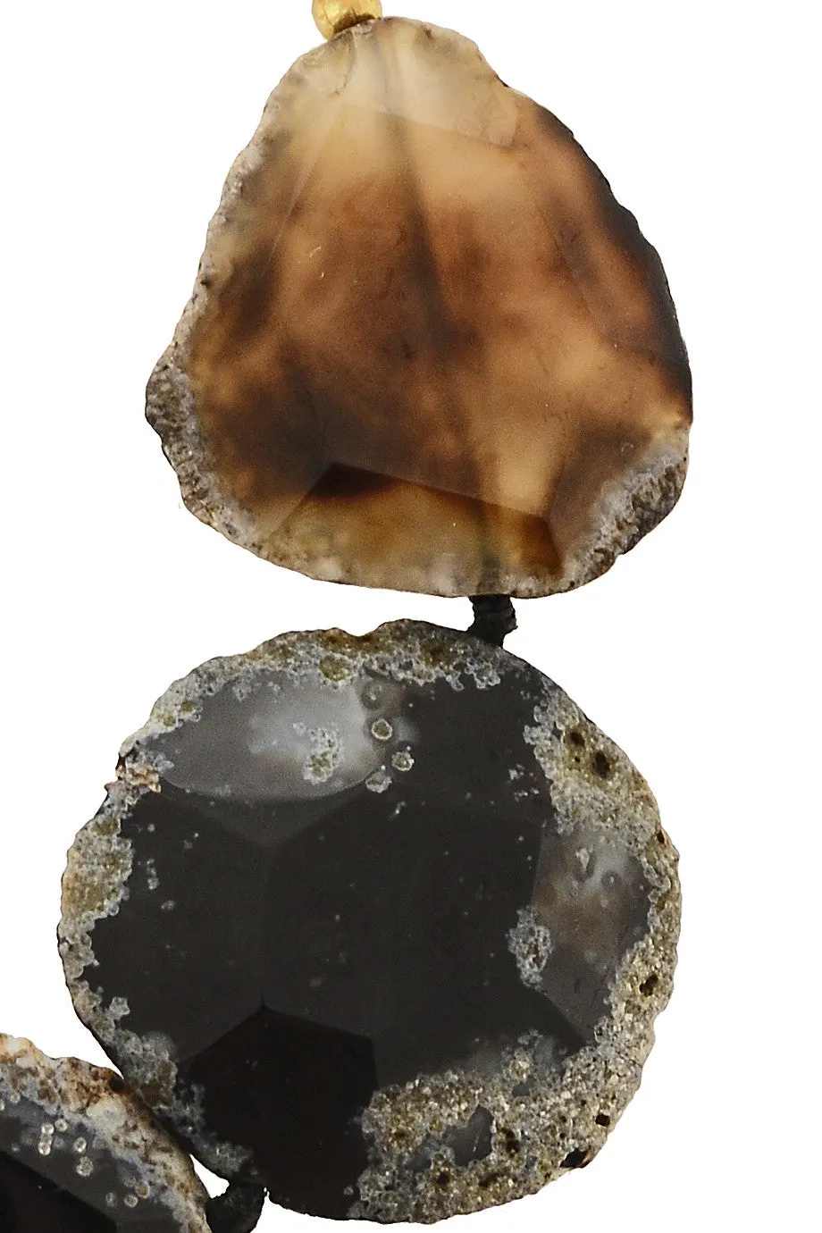 KENNETH JAY LANE FURIO Black Agate Necklace
