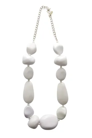 KENNETH JAY LANE WHITE STONES Long Necklace