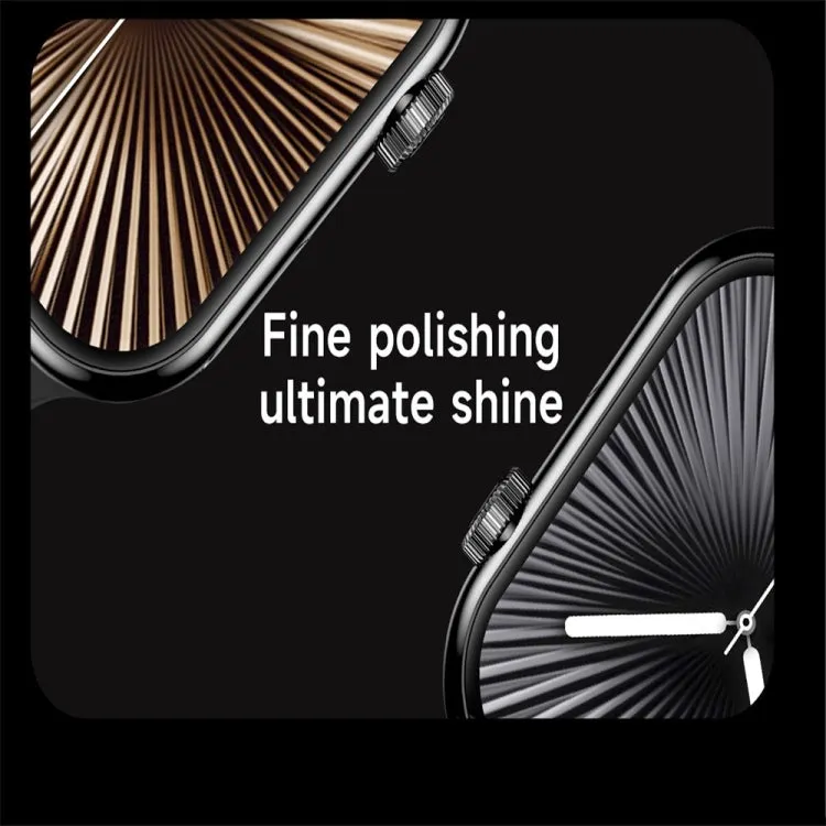 KL08 2.04 inch Color Screen Smart Watch Milan Steel Strap, Support Bluetooth Call(Black)