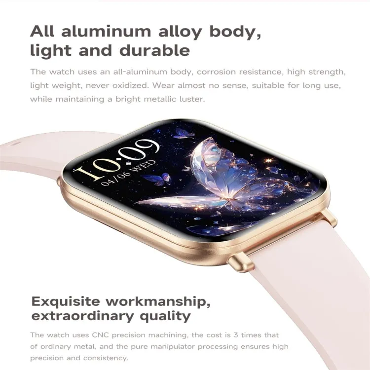 KM66 1.75 inch Color Screen Smart Watch Milan Steel Strap, Support Bluetooth Call(Black)