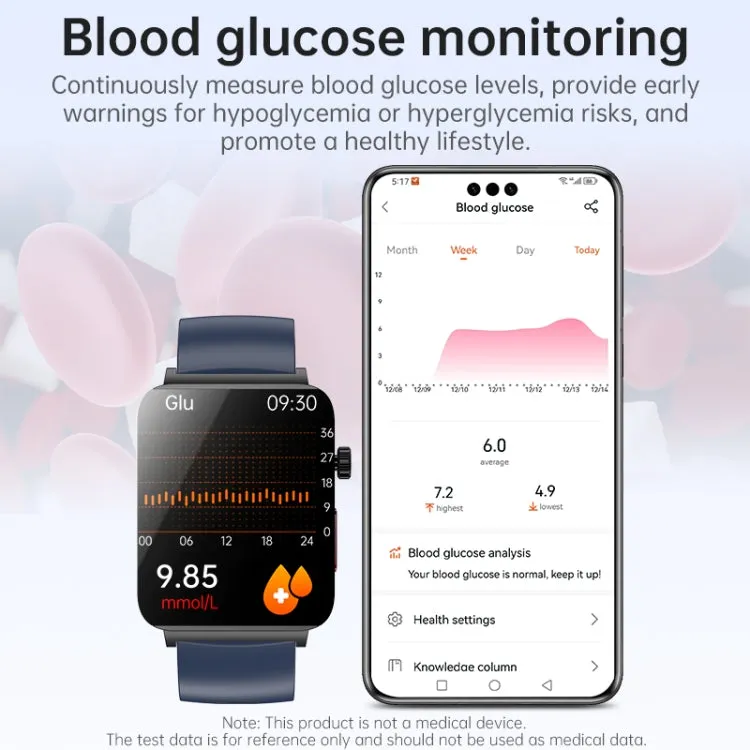 KS03 Pro 1.96 inch Color Screen Smart Watch, Support Bluetooth Call / Health Monitoring(Silver Black)