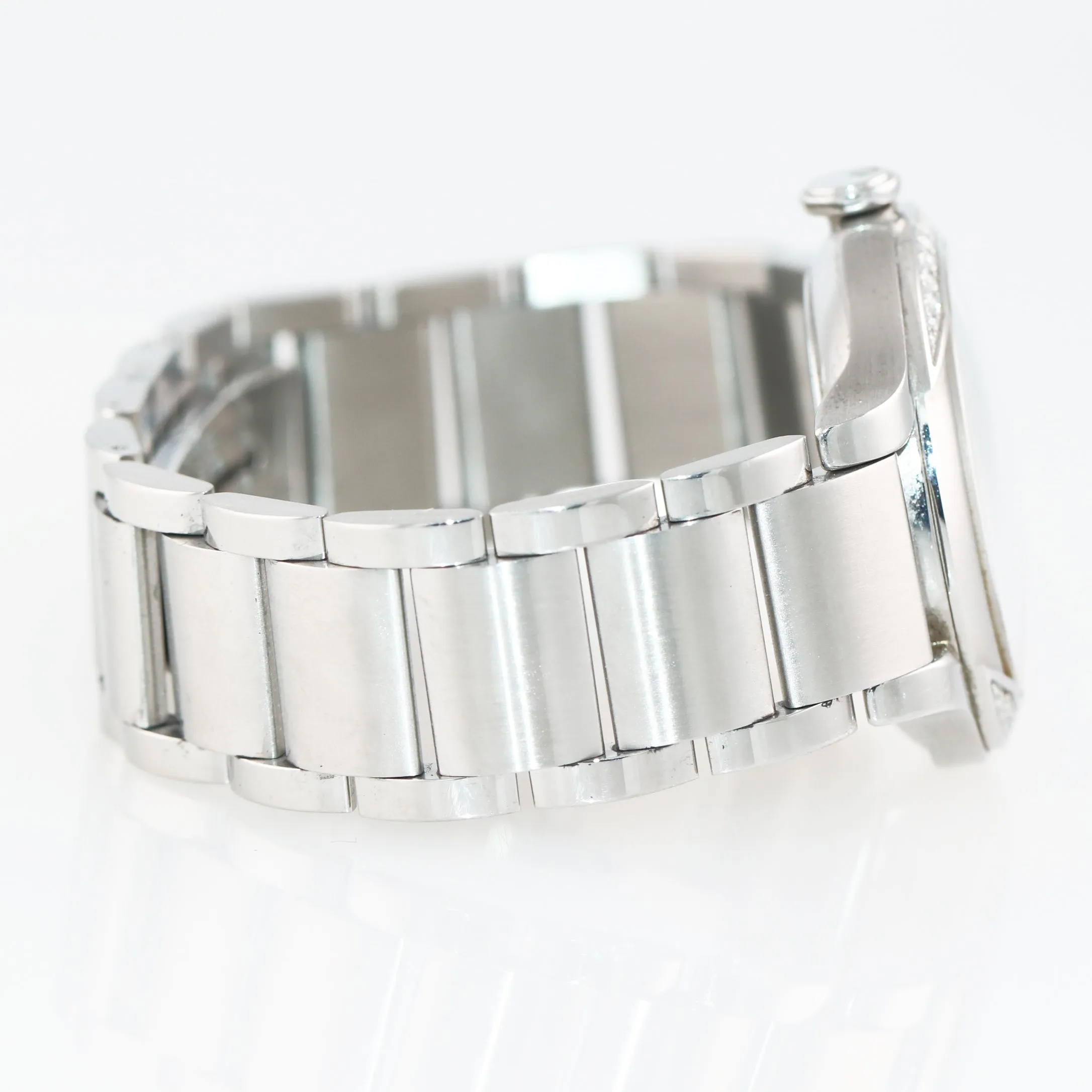 Ladies Baume Mercier Ilea 65616 Stainless Steel Quartz Diamond Date MOP Watch