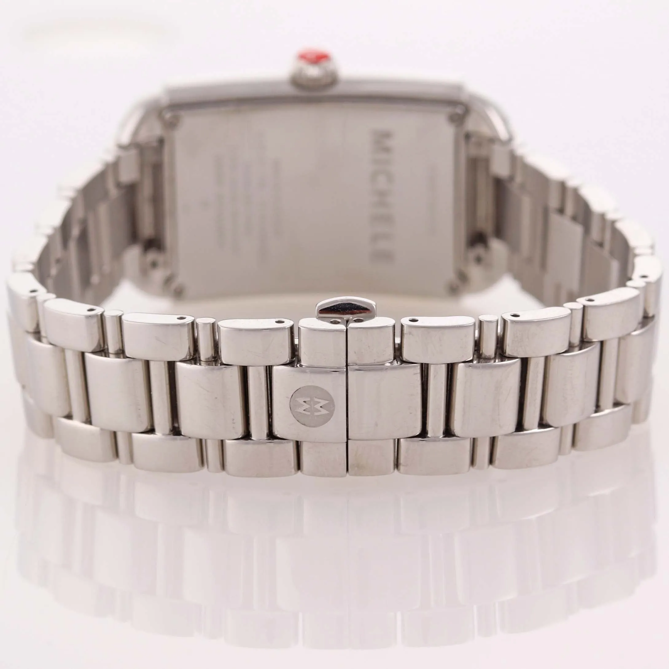 Ladies Michele Milou Park MOP Steel Diamond MW15C01A2025 Date Watch B9