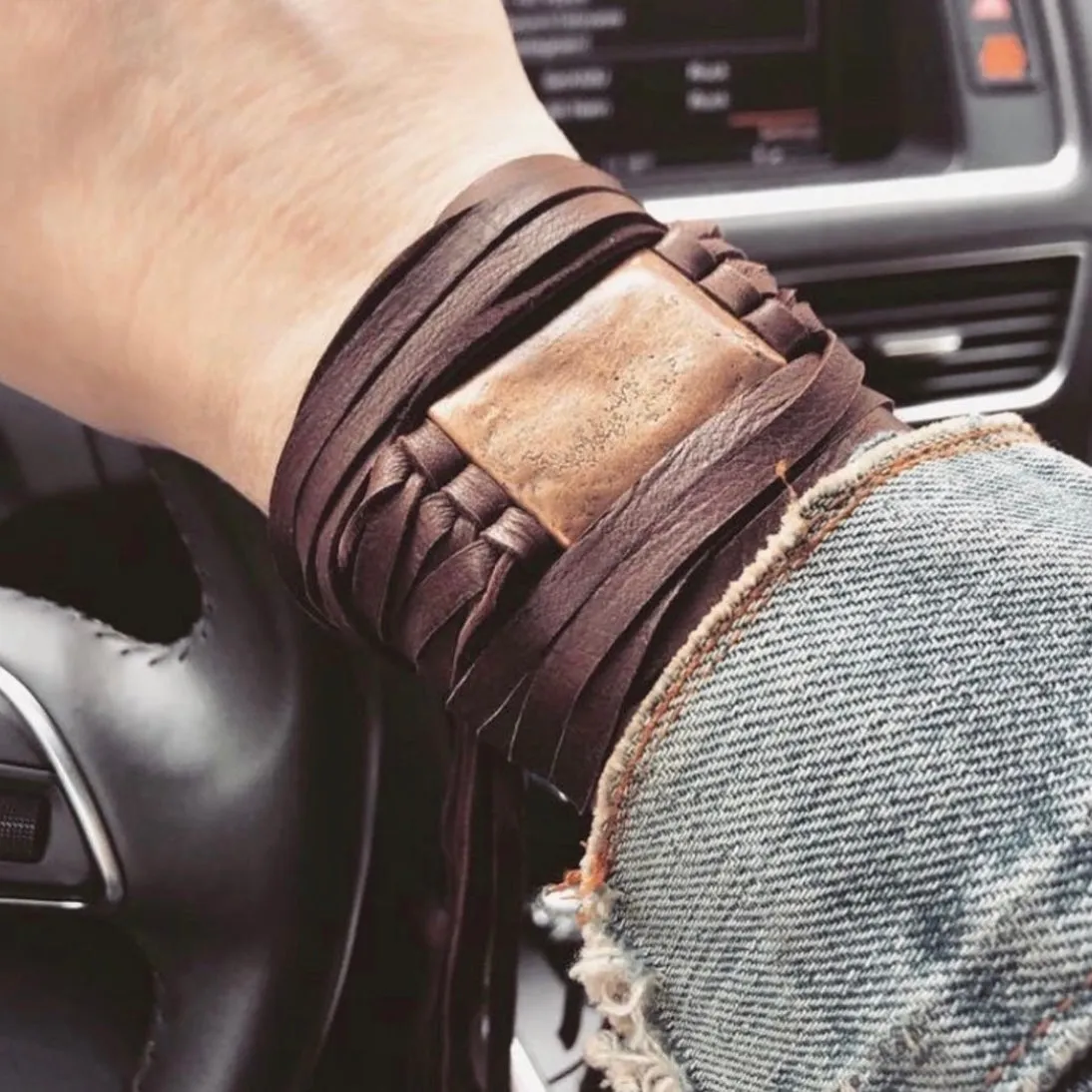 Leanna Leather Wrap Bracelet