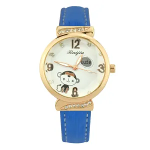 Leather Belt Watch Fashion Women Watches  Lovely Cartoon
