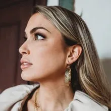 Leslie Curtis Boston Wide Hoop Earrings