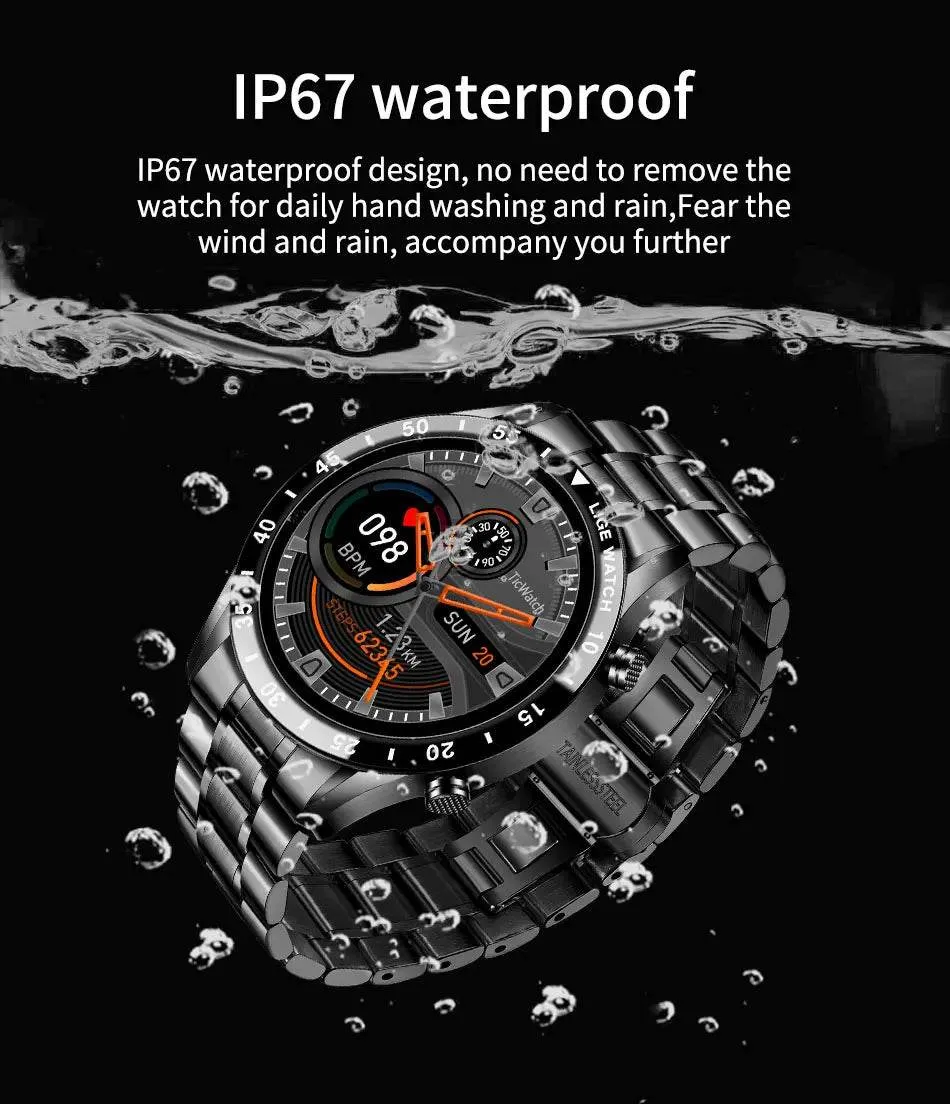 LIGE Smart Watch Men Full Circle Touch Screen Bluetooth Call Men Smartwatch Waterproof Sport Activity Fitness Watch Box