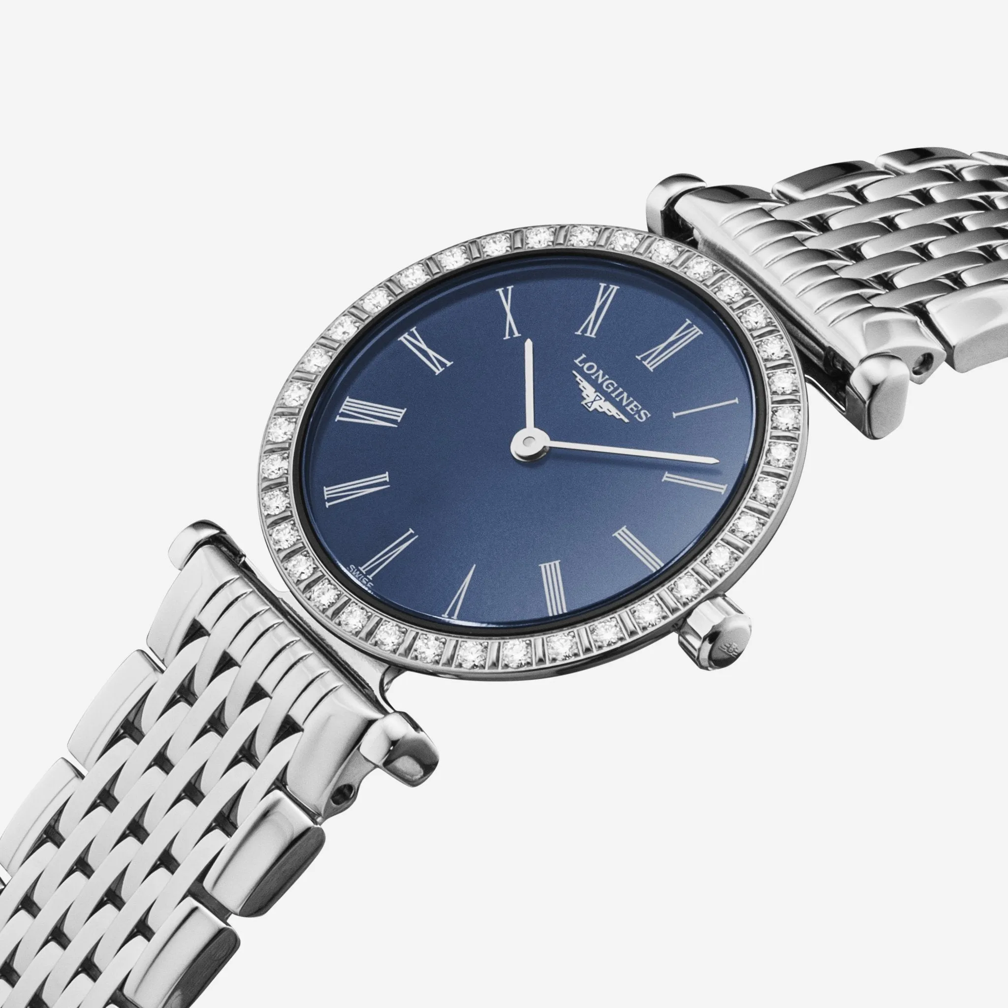 Longines La Grande Classique Stainless Steel Diamond Quartz Ladies Watch L4.341.0.94.6
