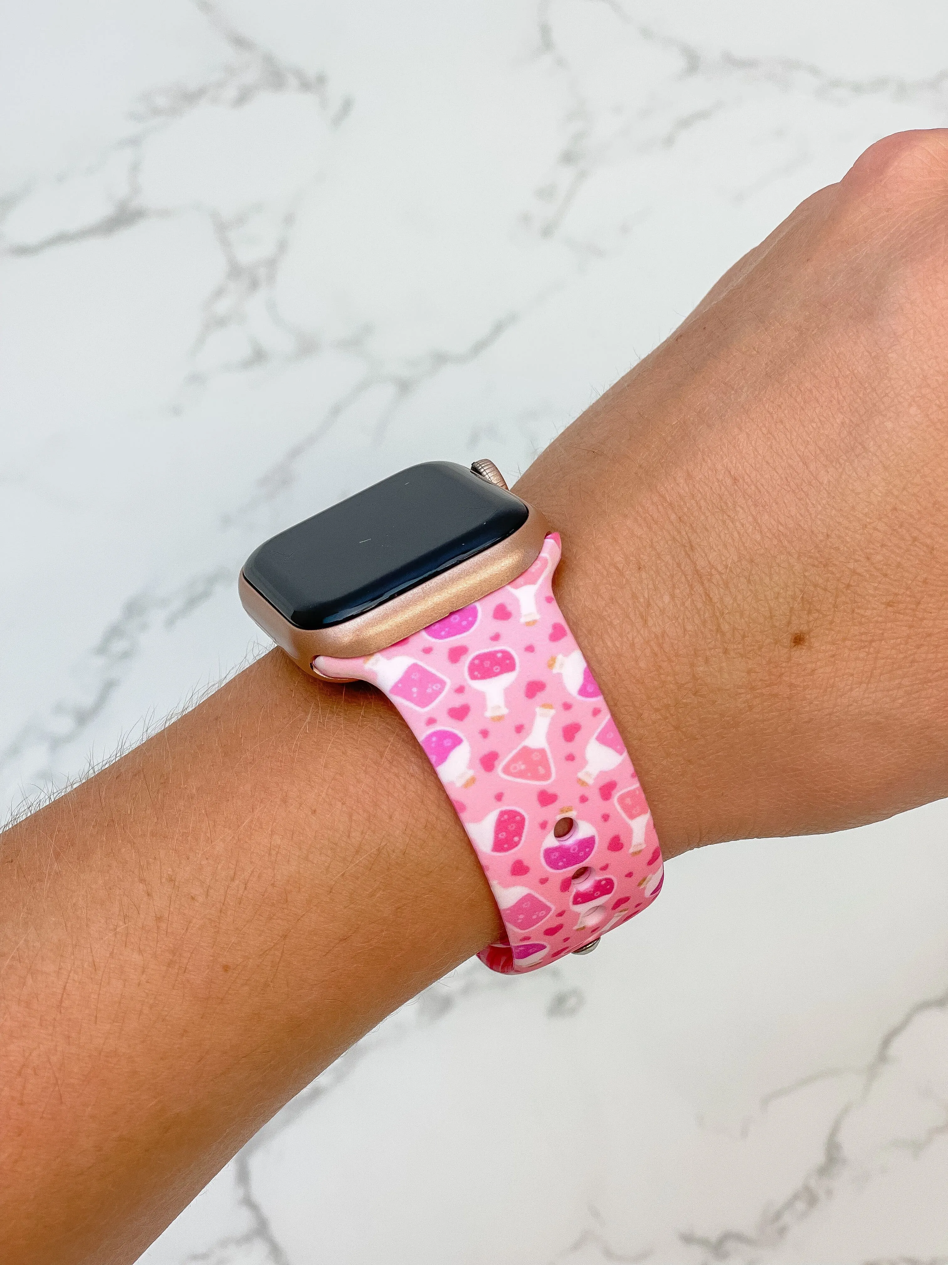 Love Potion Printed Silicone Smart Watch Band