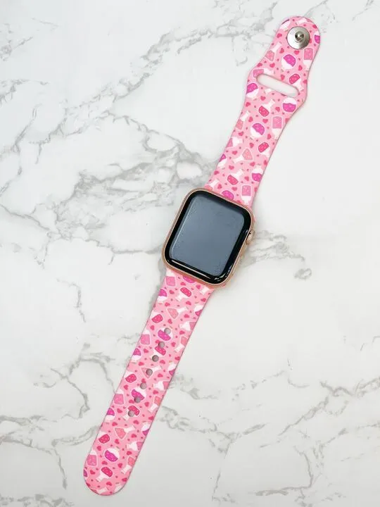 Love Potion Printed Silicone Smart Watch Band