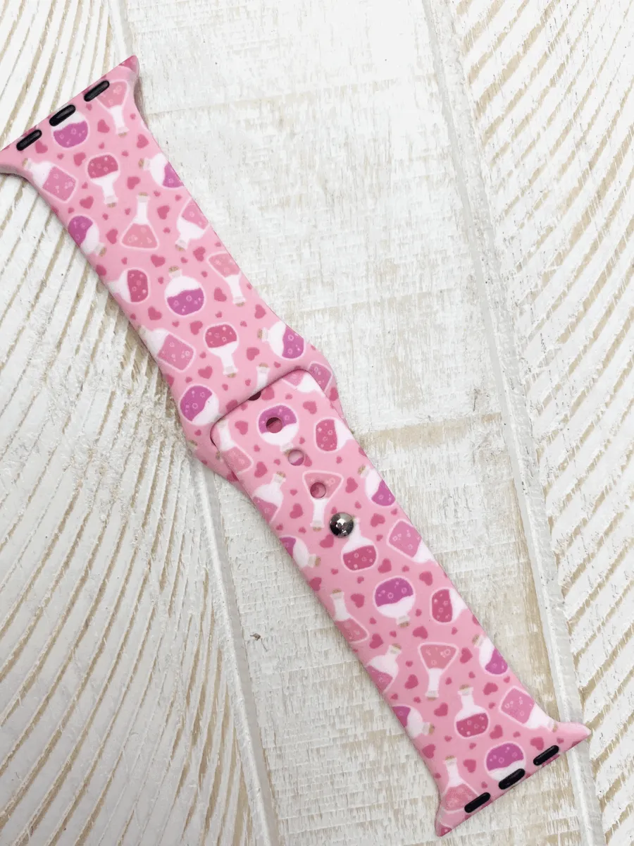 Love Potion Printed Silicone Smart Watch Band