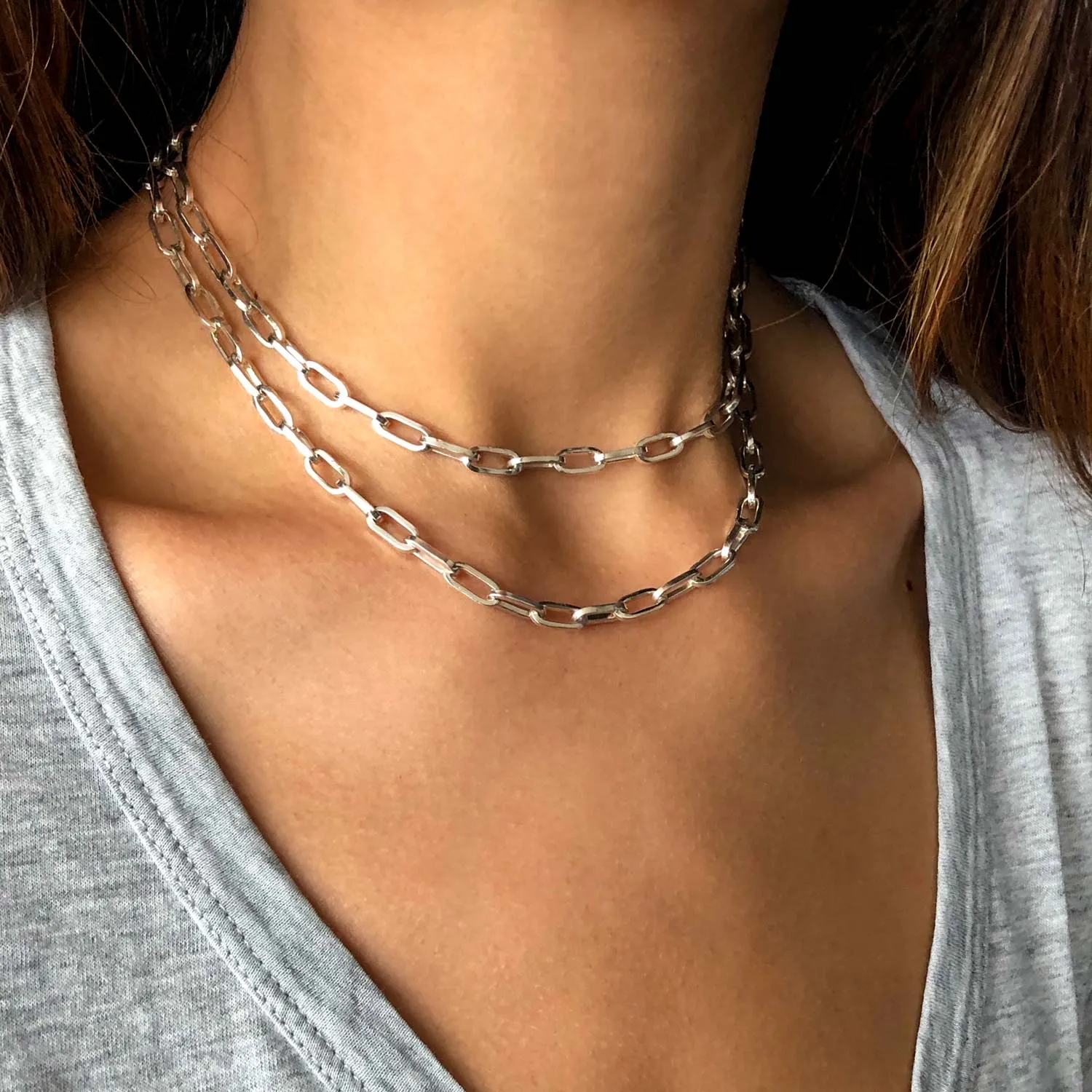 LUCKY CHAIN LONG SILVER