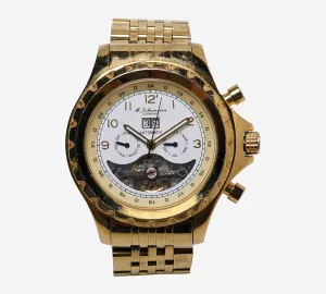 M Johansson Rewound Gold Bracelet Automatic Watch