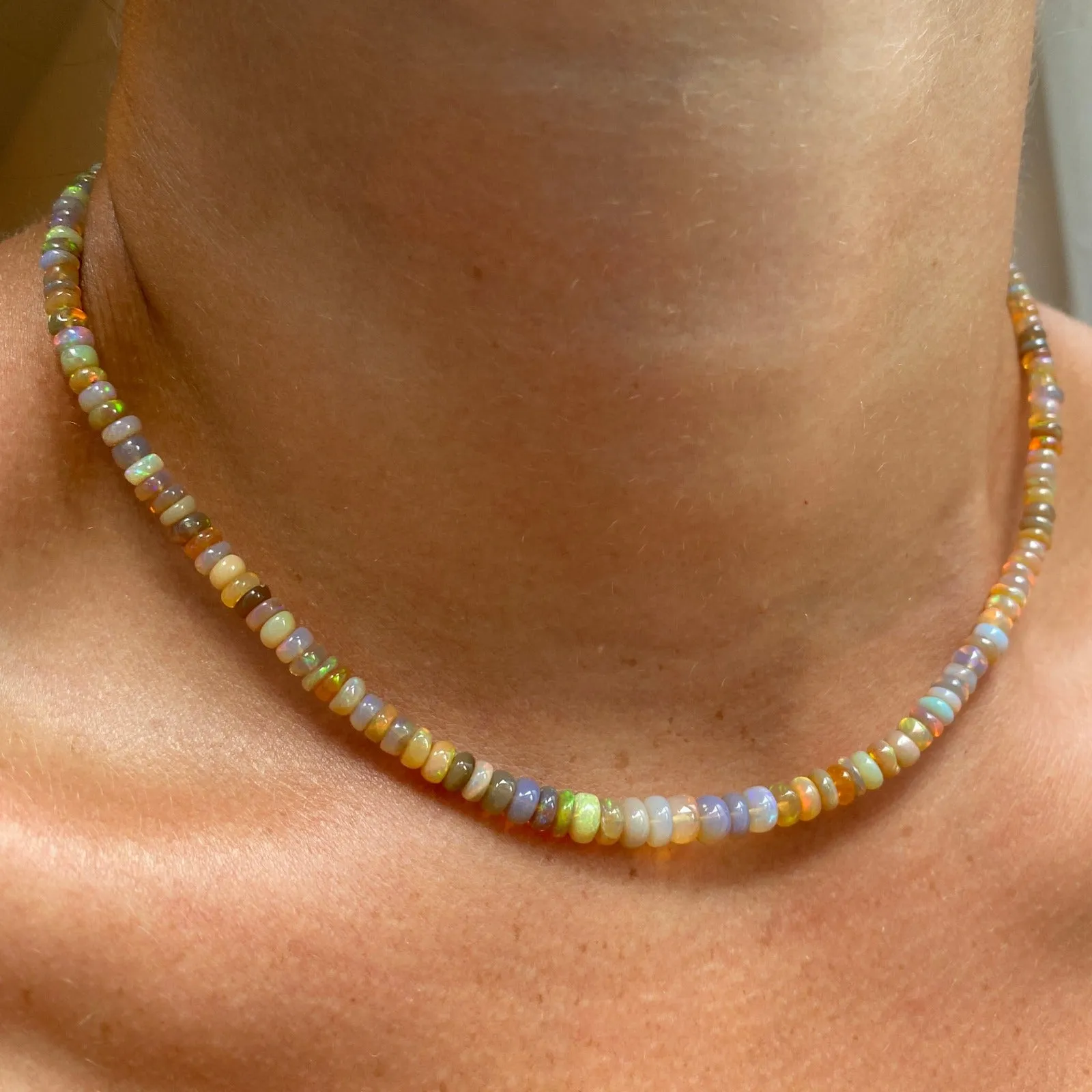 Maple Multi Opal Necklace