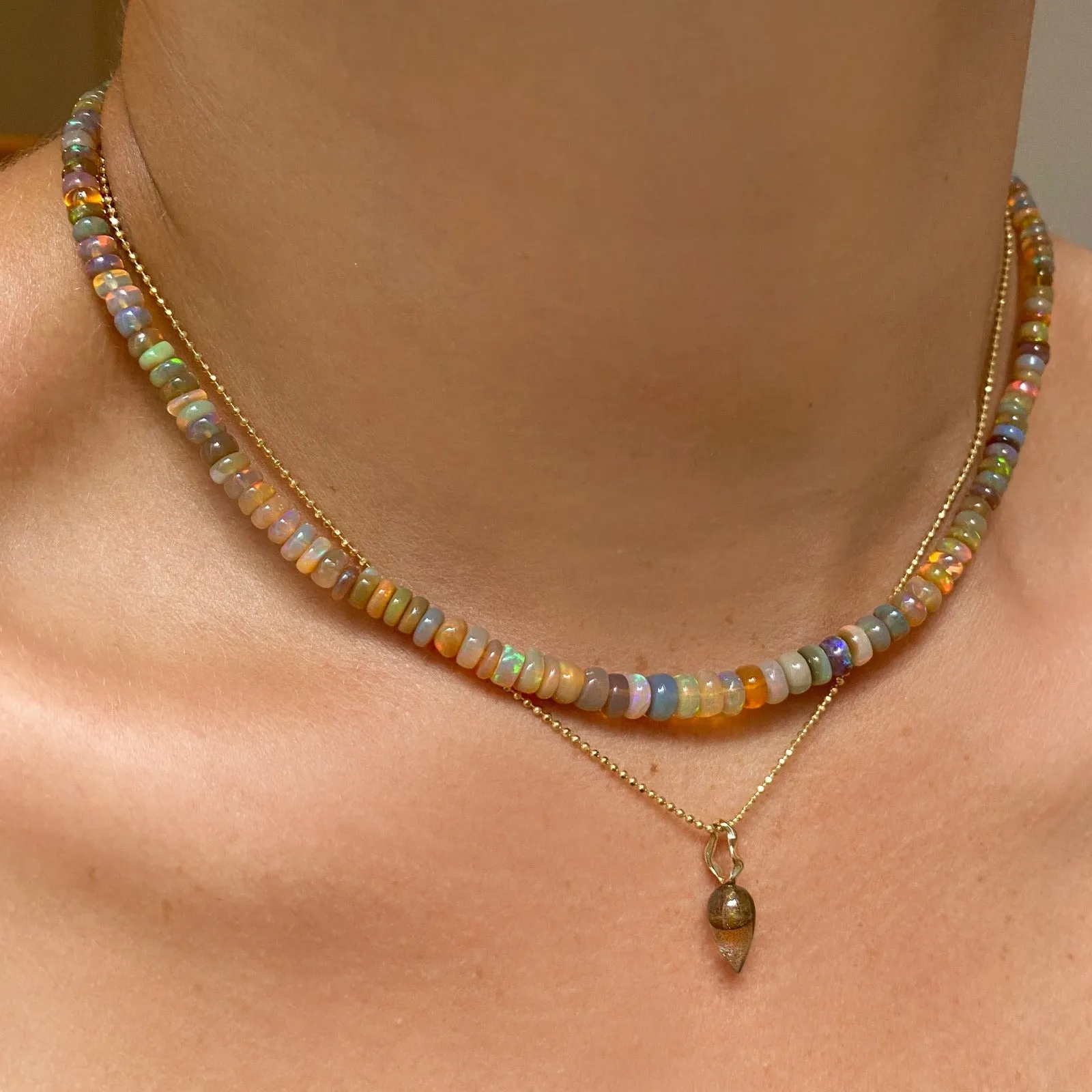 Maple Multi Opal Necklace