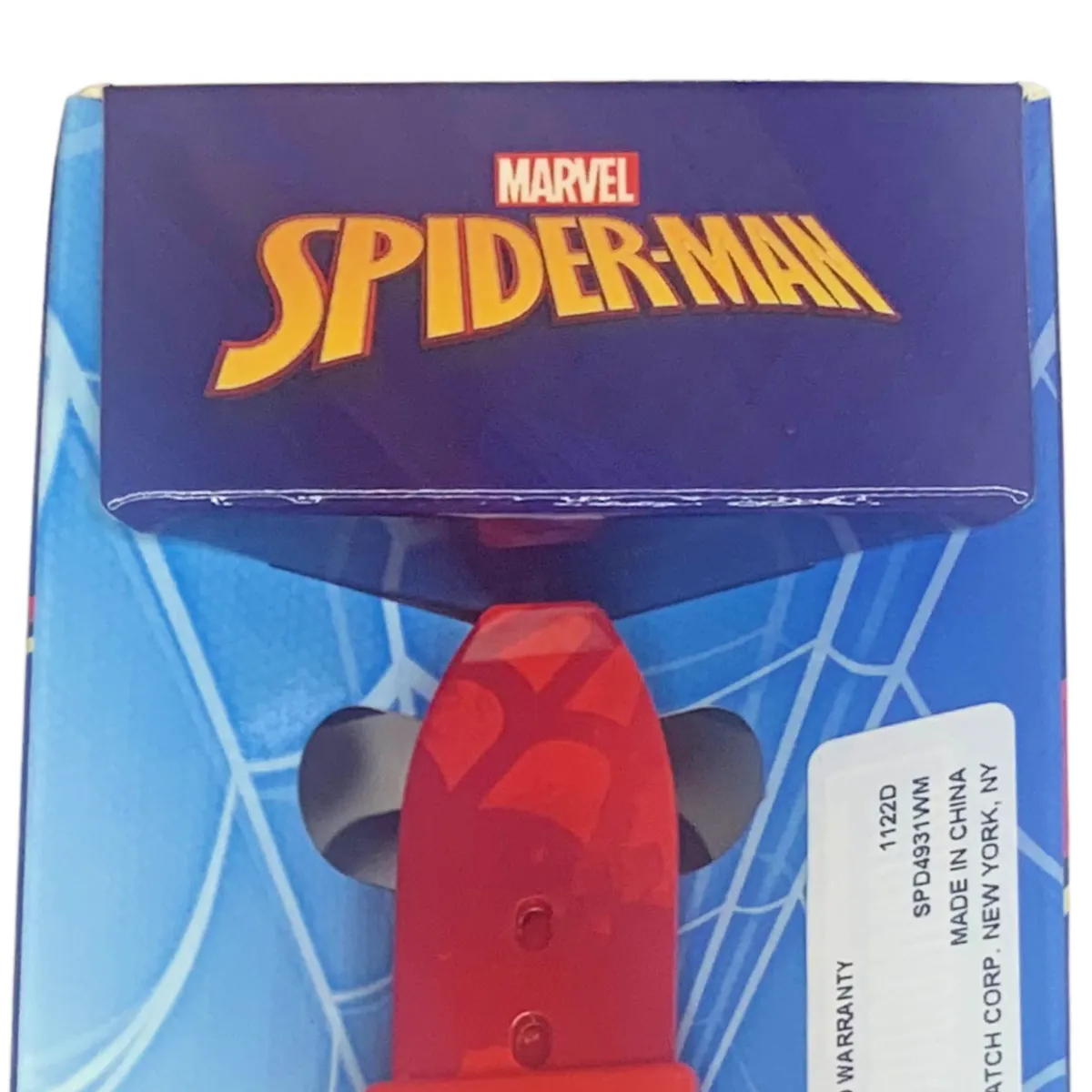 Marvel SPIDER-MAN Flashing LCD Watch Round Face Unisex Boy Girl Kids NEW In Box