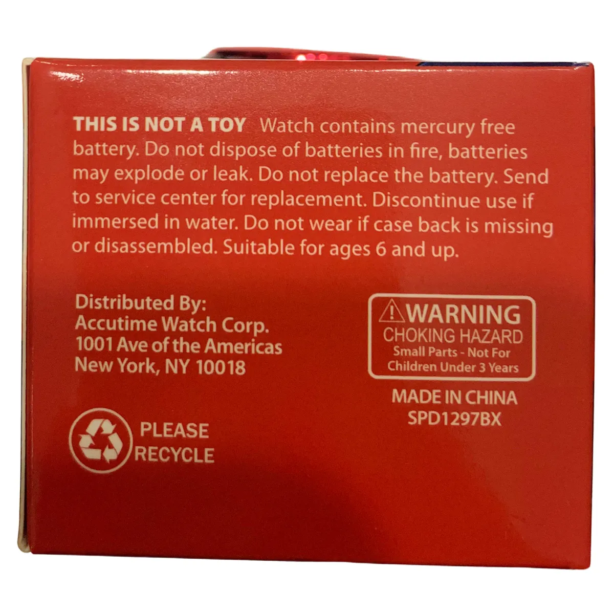 Marvel SPIDER-MAN Flashing LCD Watch Round Face Unisex Boy Girl Kids NEW In Box