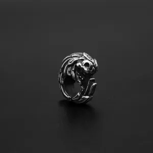 Mayan Ouroboros Skull Bead