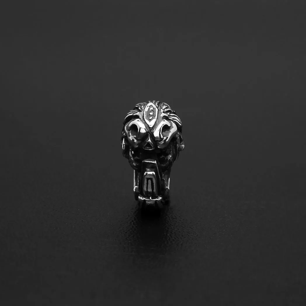 Mayan Ouroboros Skull Bead