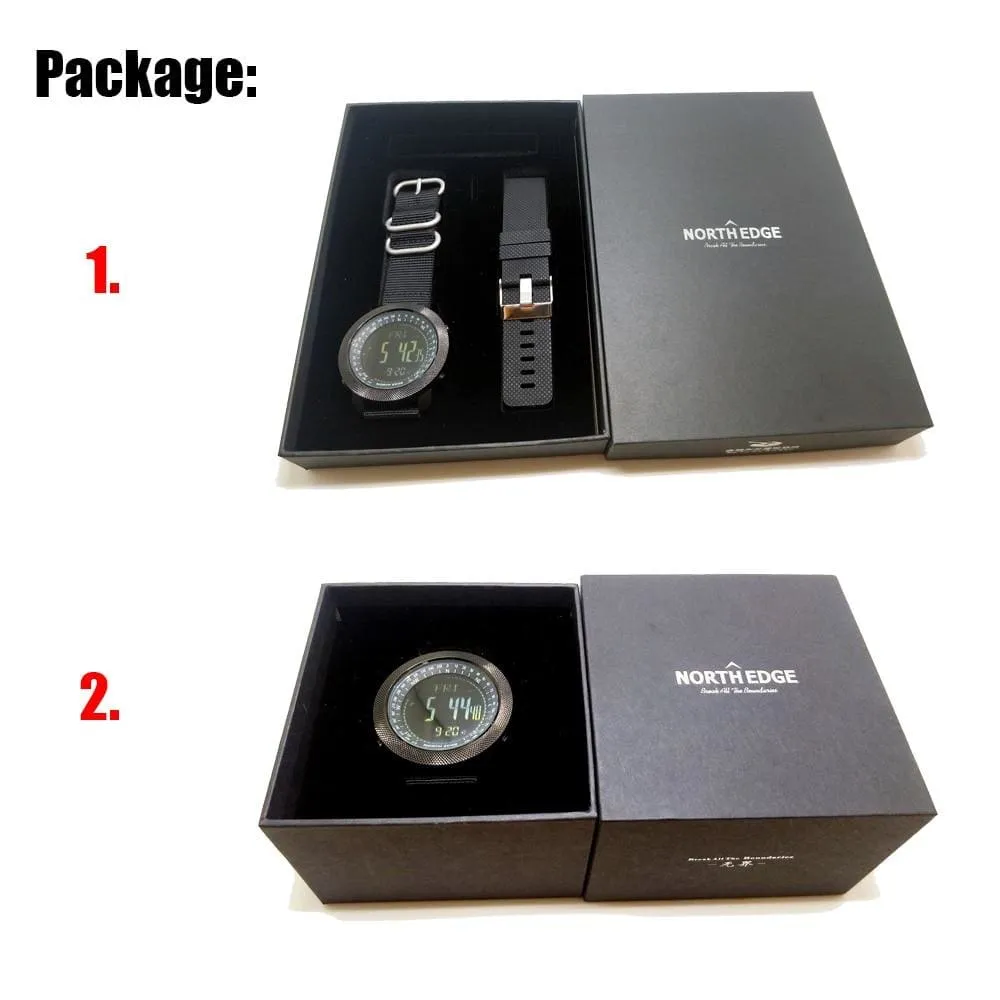 Mens Hiking Altimeter & Barometer Compass Sports Fitness Tracker