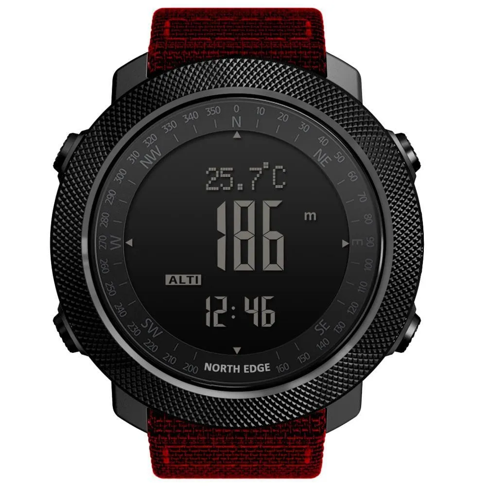 Mens Hiking Altimeter & Barometer Compass Sports Fitness Tracker