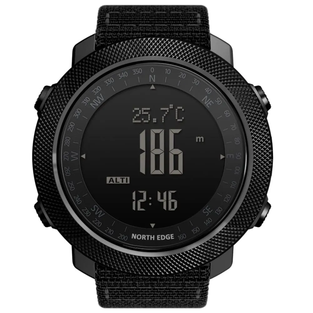 Mens Hiking Altimeter & Barometer Compass Sports Fitness Tracker