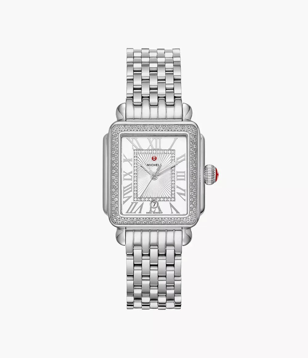 Michele Deco Madison Mid 31mm Diamond Women's Watch MWW06G000001