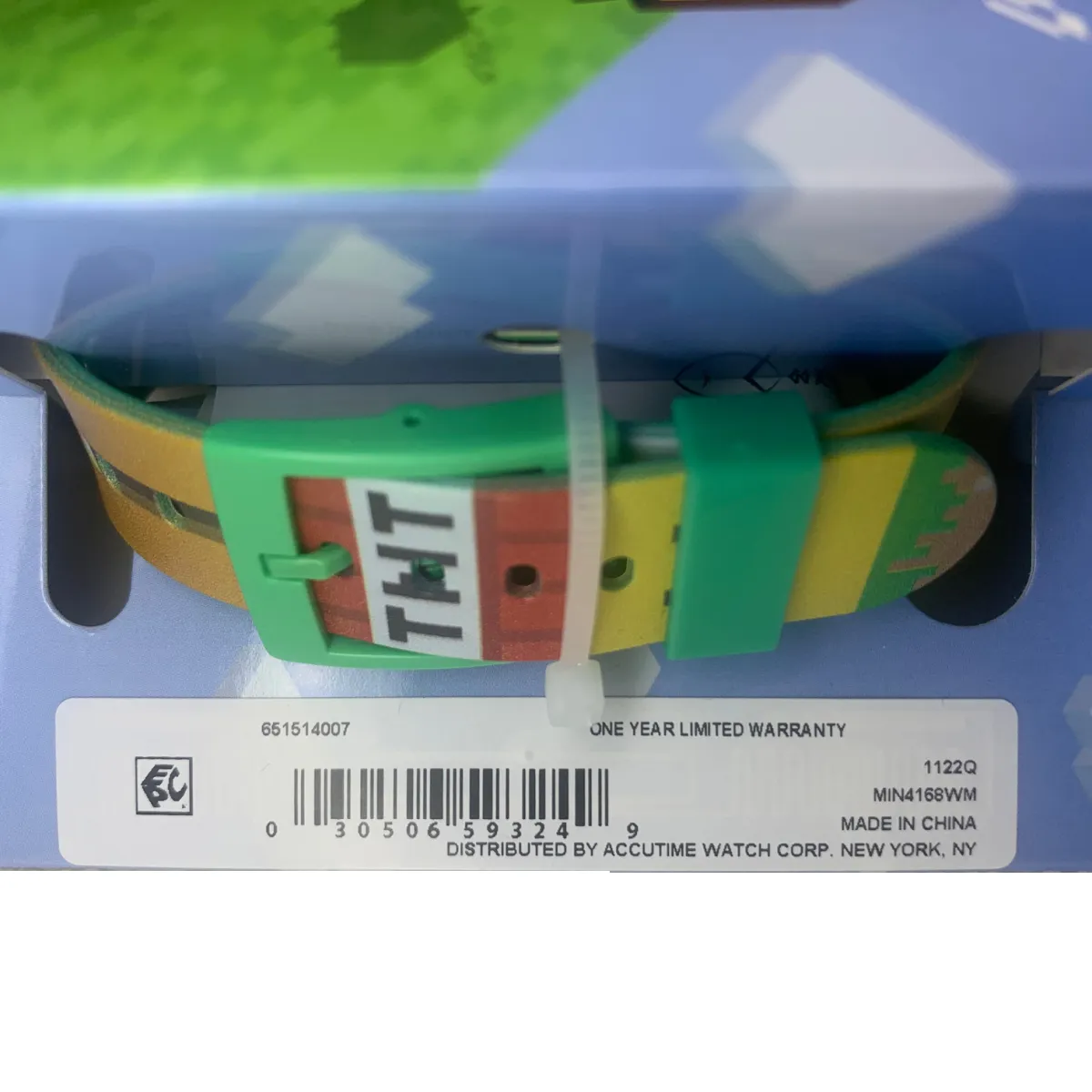 MINECRAFT Green LED Watch Octagon Face Digital Unisex Kids NEW