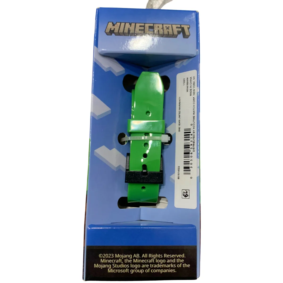 MINECRAFT Green LED Watch Rectangle Face Digital Unisex Kids NEW