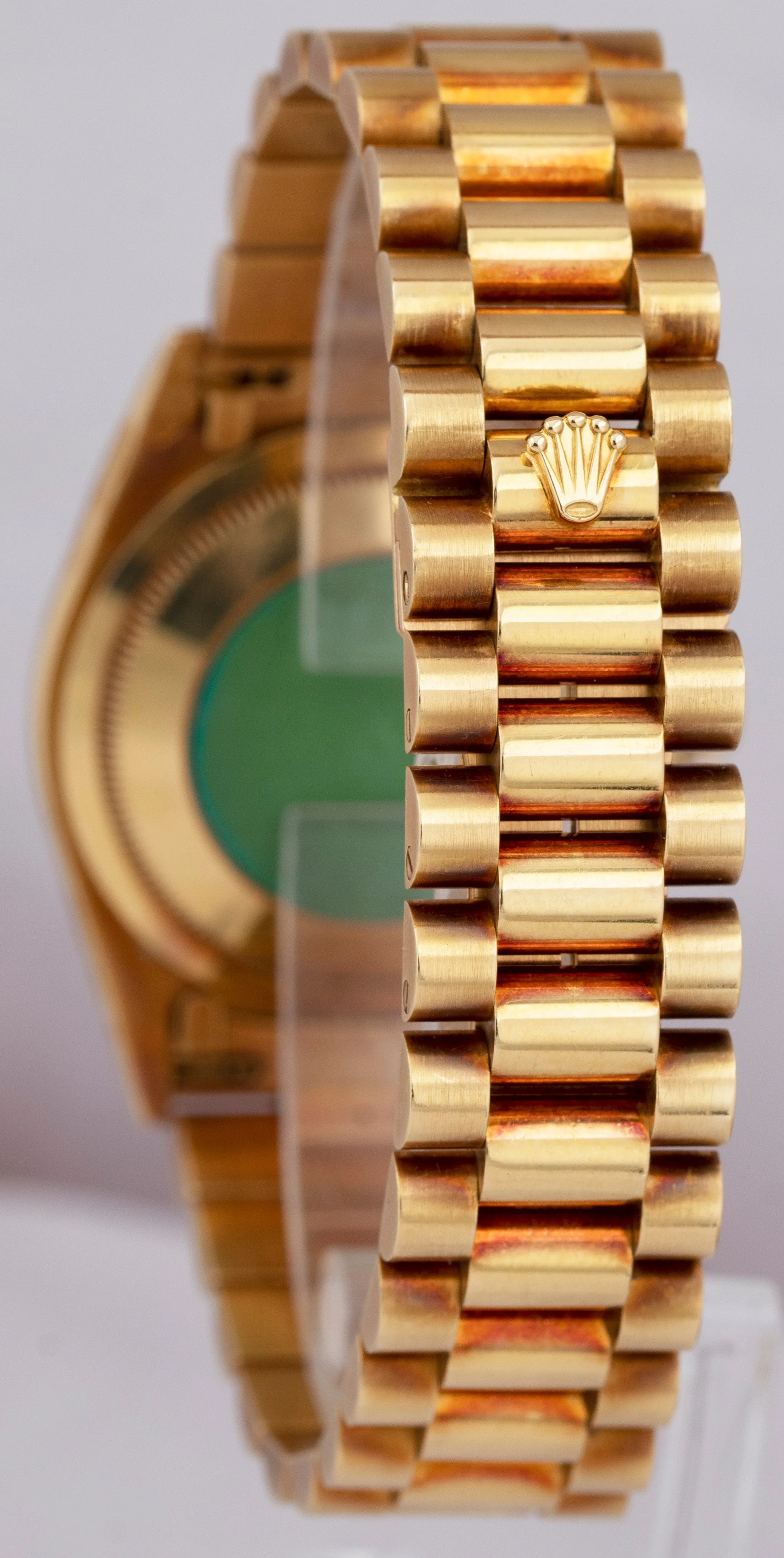 MINT UNPOL. Rolex Day-Date President 36mm DIAMOND Champagne Gold Watch 18238