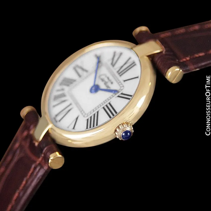 Must De Cartier Vendome Ladies Vermeil Watch - 18K Gold Over Sterling Silver