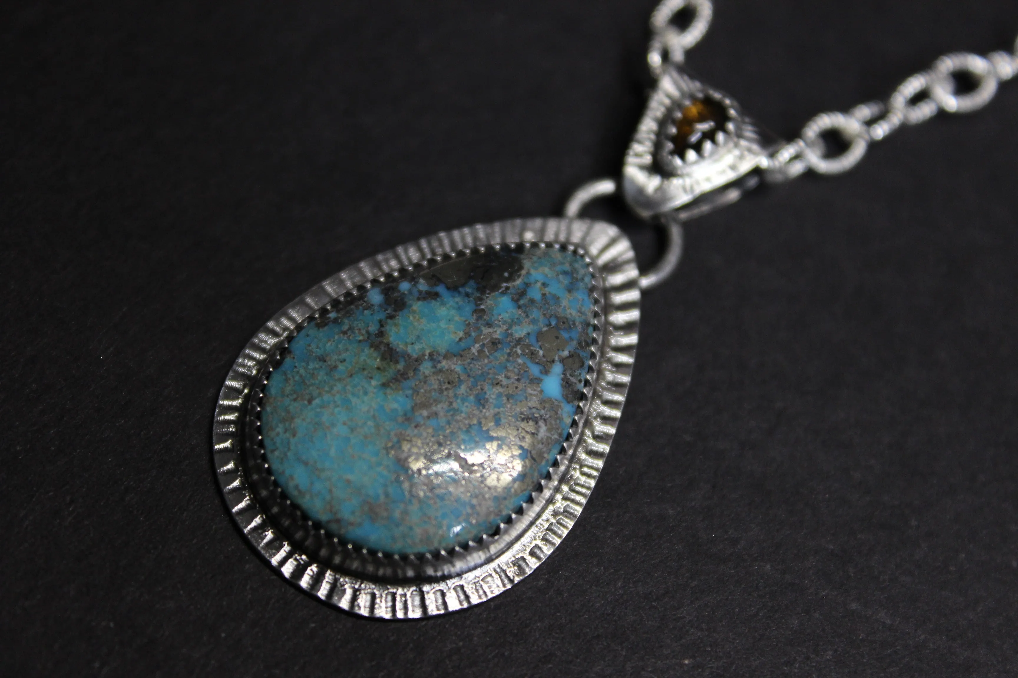 nacozari w/ pyrite x tourmaline necklace