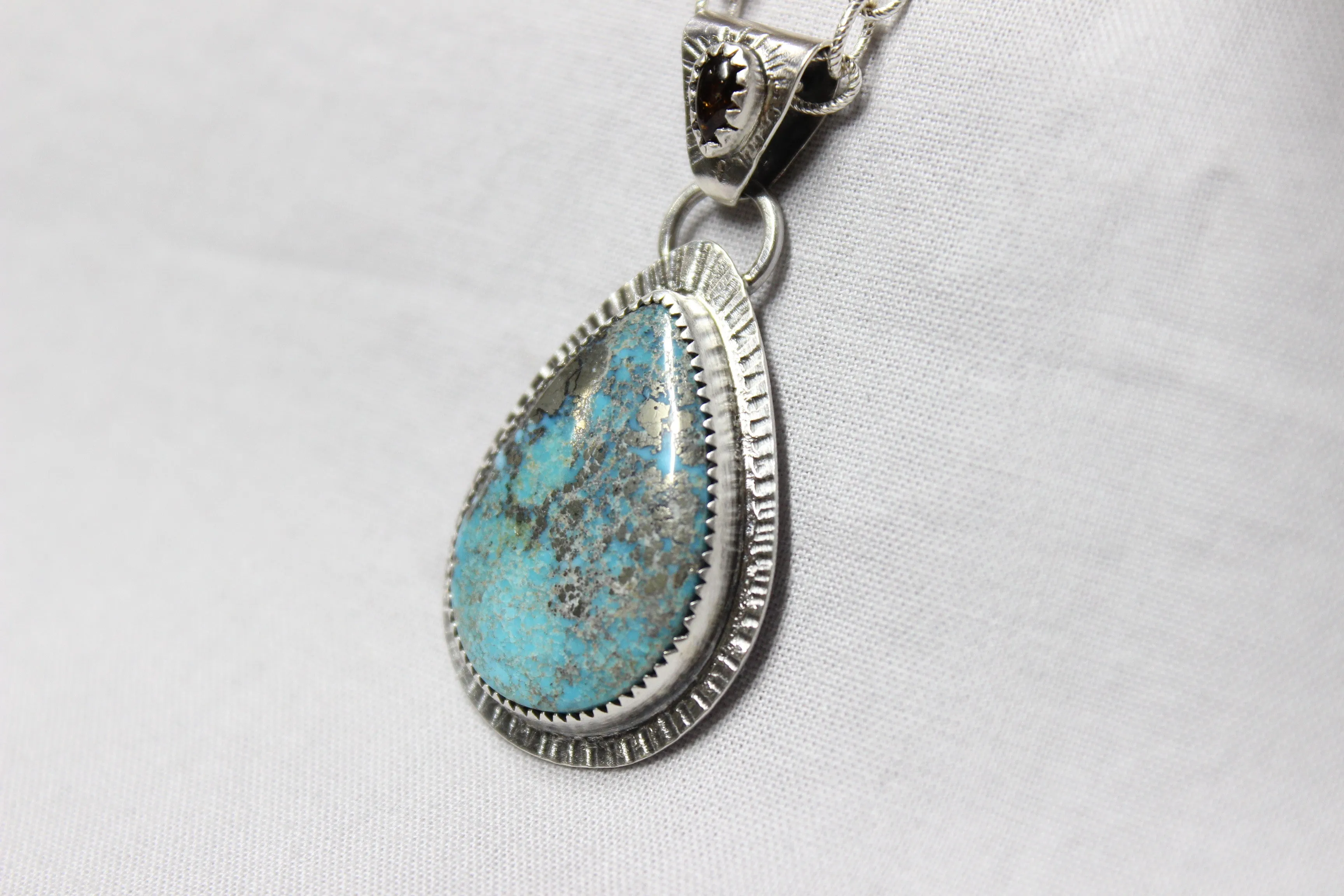 nacozari w/ pyrite x tourmaline necklace