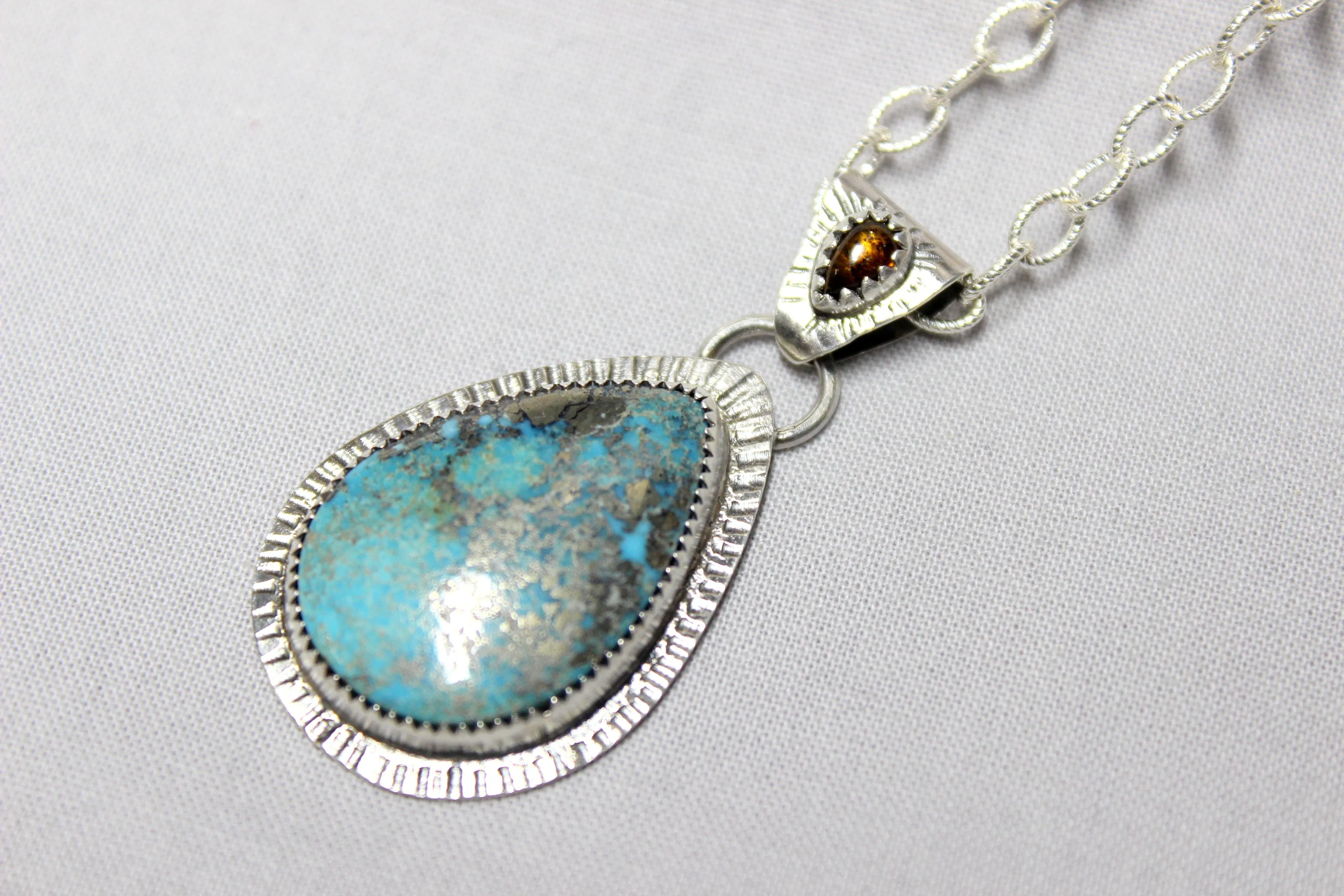 nacozari w/ pyrite x tourmaline necklace
