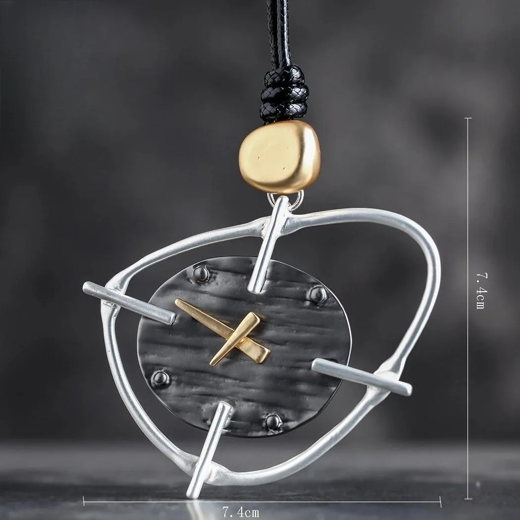 New in Korean Fashion Jewelry Collar Neck Chokers Antique Clock Accessories Goth Long Chains Pendants