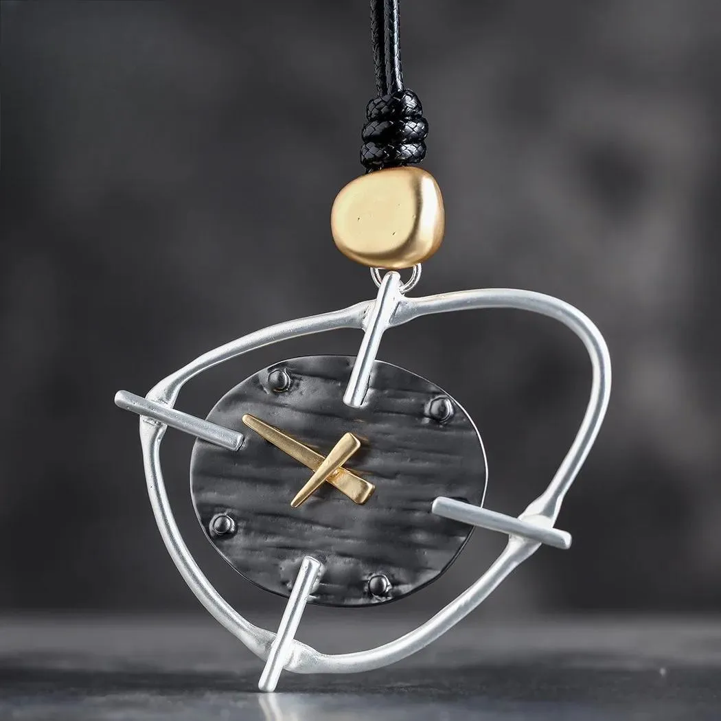 New in Korean Fashion Jewelry Collar Neck Chokers Antique Clock Accessories Goth Long Chains Pendants