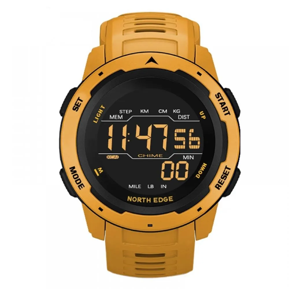 North Edge MARS Military Outdoor Smartwatch - Pedometer, Alarm Clock, Calorie Tracking