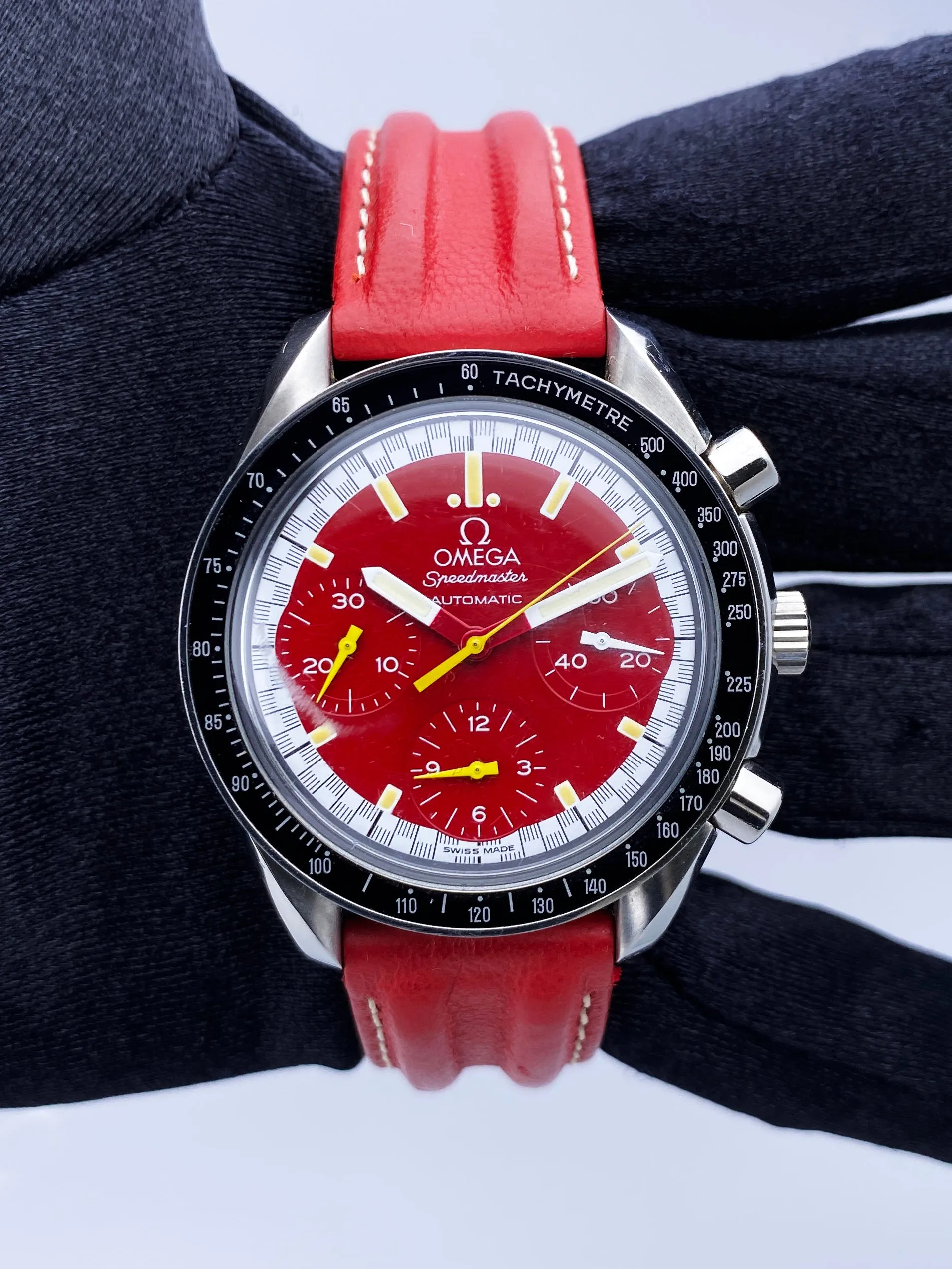 Omega Speedmaster Michael Schumacher 3810.61.41 Mens Watch Box Papers