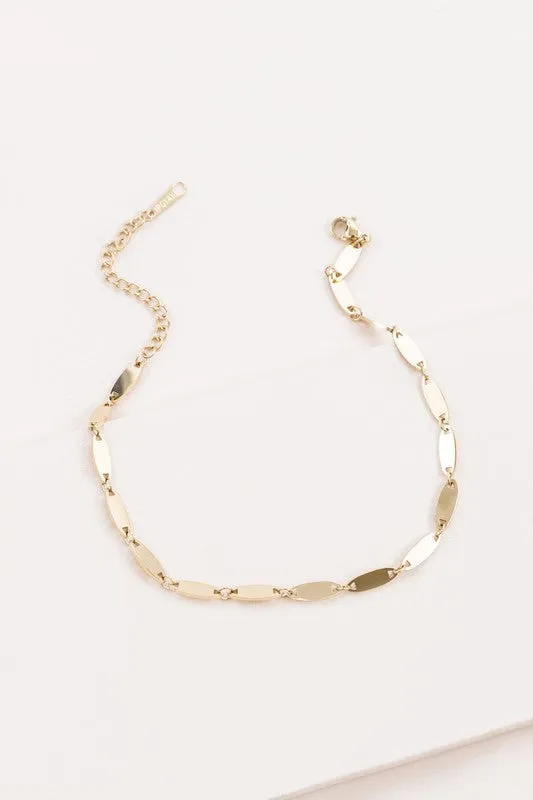 Oval Rolo Chain Anklet