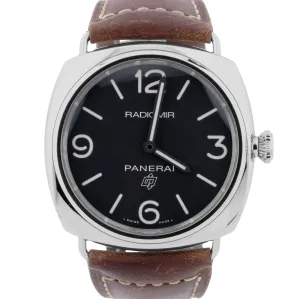 Panerai Radiomir Base Logo PAPERS PAM00753 OP7160 Stainless 45mm Brown Watch B P