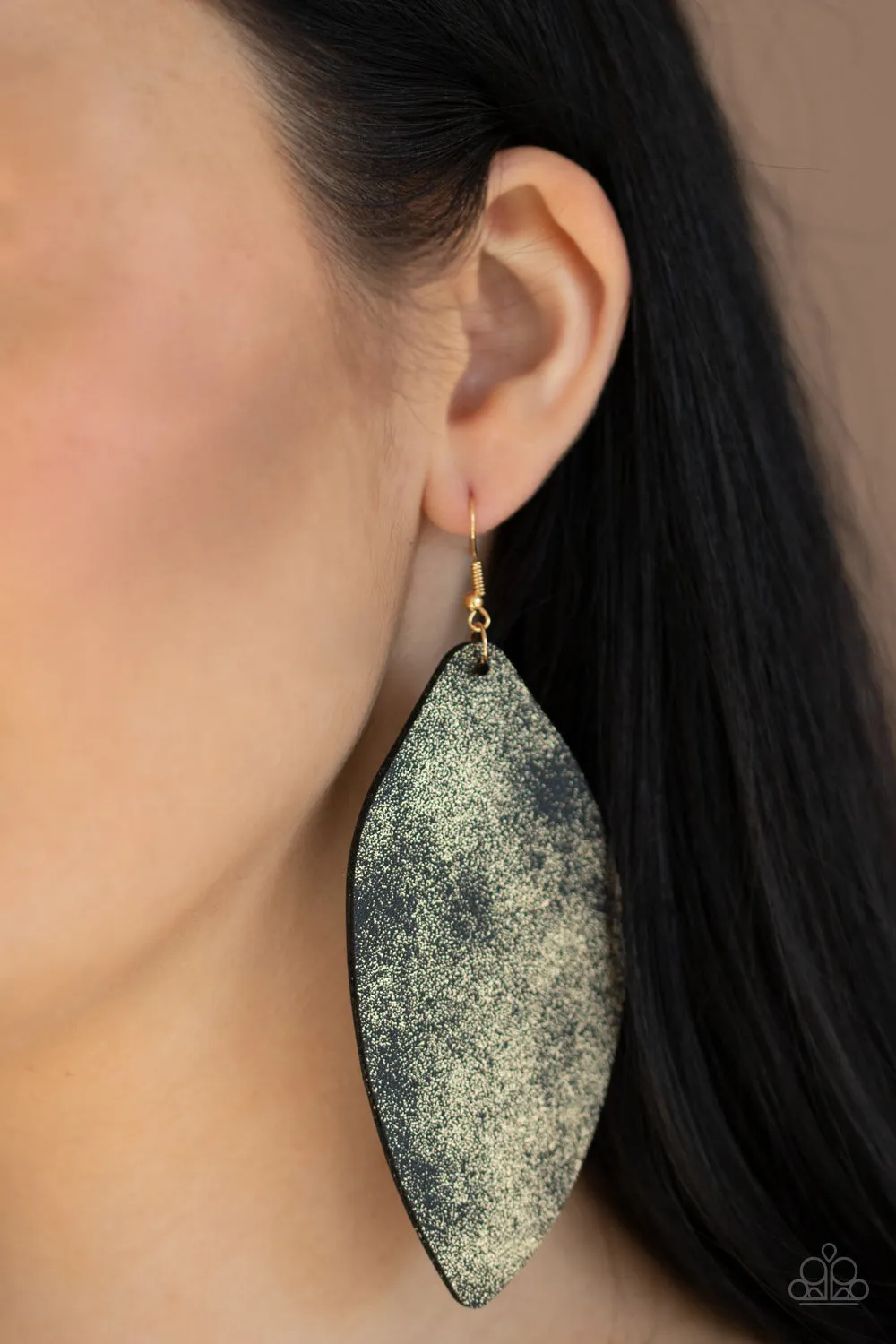 Paparazzi Serenely Smattered - Black/Gold