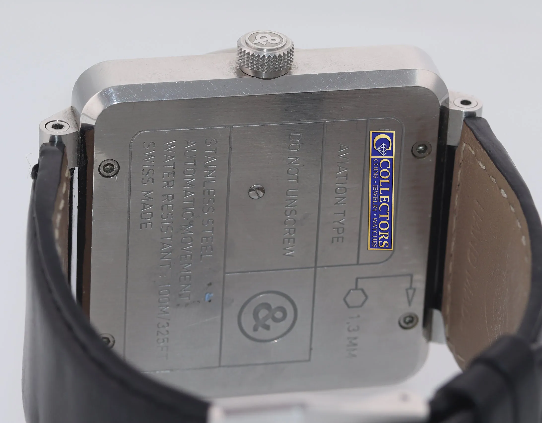 PAPERS Bell & Ross  BR01-97 Power Reserve 46mm Steel Leather Watch Box
