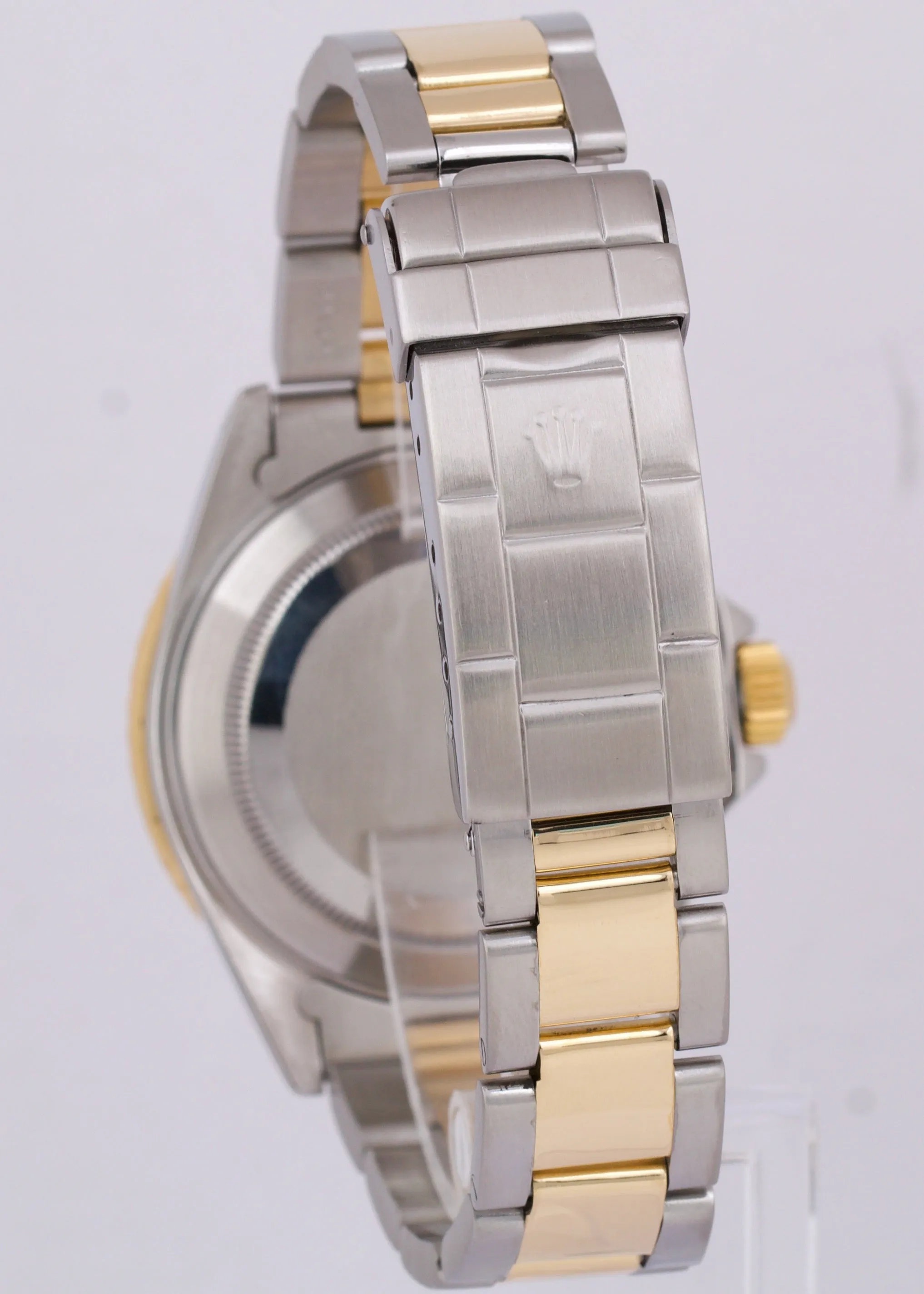 PAPERS Rolex Submariner Date 40mm Blue 18K Gold Yellow Steel Watch 16613 BOX