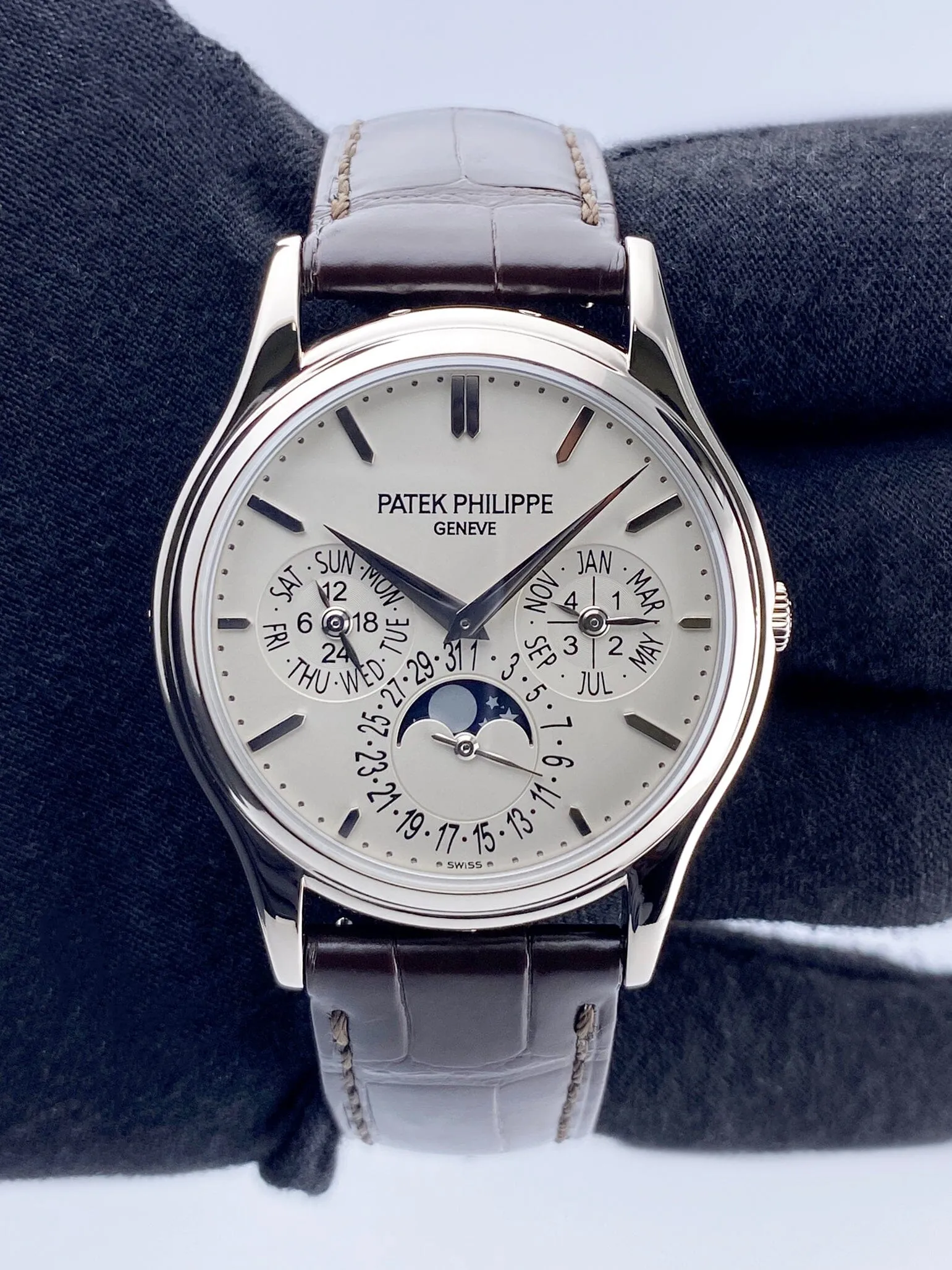 Patek Philippe Grand Complications 5140G-001 Opaline Dial Mens Watch Box Papers