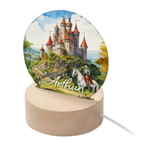 Personalised Kid's Fairytale Knight LED Night Light