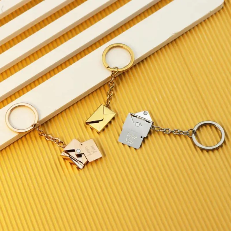 Personalized Design Envelope Keychain